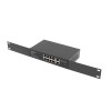 Lanberg Switch PoE+ Rack 10"/19"  RSFE-8P-2GE-120