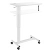 Up Up Forseti Adjustable Height Table, White | Brother