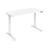 Electric Height Adjustable Desk | 73 - 123 cm | Maximum load weight 50 kg | Metal | White