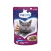 PREVITAL Cat Food Mix of Flavors Chicken, Veal, Salmon in Gravy - Wet Cat Food - 12 x 100g
