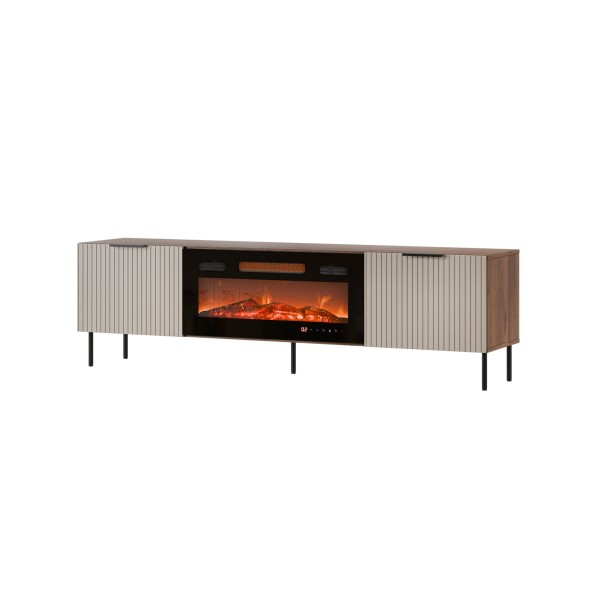 ALMERA TV cabinet 180.5x42x52.5 walnut/cashmere + ...