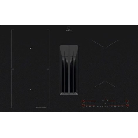 Induction hob with built-in extractor ELECTROLUX ECC83443CZ SaphirMatt black matt 80 cm