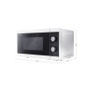 Sharp YC-MG01E-W microwave Countertop Grill microwave 20 L 800 W Black, White