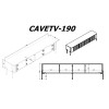 Cama VERA TV cabinet 190x40x50 matt white