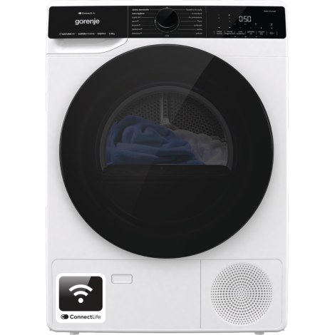 Gorenje Dryer Machine | DPNA83WIFI | Energy efficiency class A+++ | Front loading | 8 kg | LED | Depth 62.5 cm | Wi-Fi | White