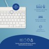 KEYBOARD COMPACT BREAK ENG/WHITE RGOCOUSWDWH R-GO TOOLS