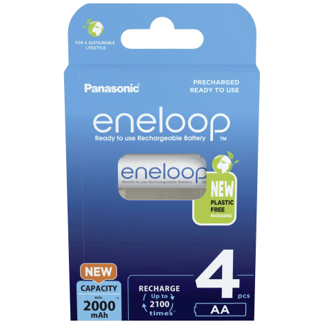 Panasonic | ENELOOP BK-3MCDE/4BE | AA | 2000 mAh | 4 pc(s)