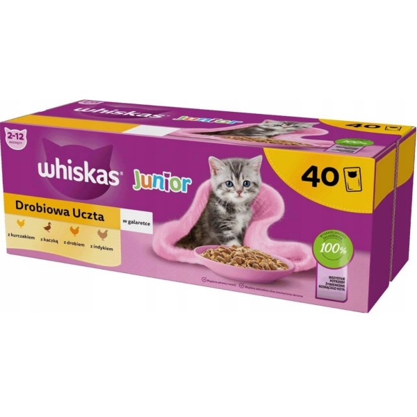 WHISKAS Junior Poultry in jelly - ...