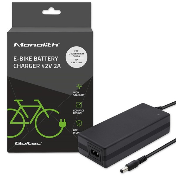 Qoltec 50760 Charger for e-bike batteries ...