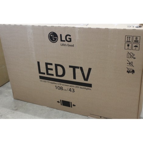 SALE OUT. LG 43UN640S0LD 43“ 3840x2160/300cd/m2/ HDMI RF | LG USED, MISSING PLASTIC HOLDERS AND ORIGINAL REMOTE CONTROL
