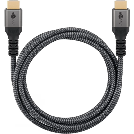 Goobay High Speed HDMI Cable with Ethernet | Black | HDMI to HDMI | 1 m