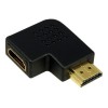 HDMI Adapter, AM to AF in 90 degree flat angled | Logilink