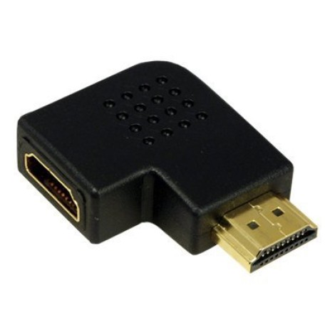 HDMI Adapter, AM to AF in 90 degree flat angled | Logilink