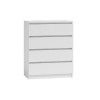 Topeshop M4 BIEL chest of drawers