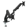 Maclean 2 monitor mount, gas spring, 17"-32", 2-10kg, black, MC-134