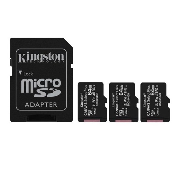 MEMORY MICRO SDXC 64GB UHS-I/3PACK SDCS2/64GB-3P1A ...