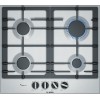 Bosch Serie 6 PCP6A5B90 hob Black, Stainless steel Built-in 60 cm Gas 4 zone(s)