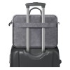 DEFENDER SOLID LEATHER BAG GREY 15.6"