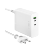 Fixed Charging Station 2xUSB-C/1xUSB, GaN, PD 3.1 support, 140W | FIXCG140-2C1A-WH