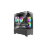 Case|XILENCE|XG172|MidiTower|Case product features Fan control panel/Transparent panel|Not included|Colour Black|XG172