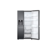 LG | Refrigerator | GSLV71MCLE | Energy efficiency class E | Free standing | Side by side | Height 179 cm | No Frost system | Fridge net capacity 416 L | Freezer net capacity 219 L | 36 dB | Matte Black