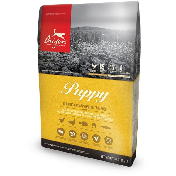 Orijen Puppy Chicken, Fish, Turkey 6 ...