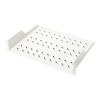 Digitus | Fixed Shelf for Racks | DN-97610 | White | Perfect for storage of components which are not 483 mm (19”) suitable; Slim design which takes space of 2 height units; Easy and quick to mount or dismount; Load capacity: 25 kg; Dimensions:  88 x 482 x