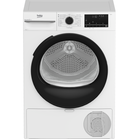 BEKO | Dryer Machine with Heat Pump | BM3T49230W | Energy efficiency class E | Front loading | 9 kg | Digital | Depth 60.7 cm | White