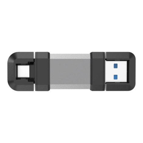 Silicon Power Dual USB Drive | Mobile C51 | 64 GB | USB Type-A and USB Type-C | Silver