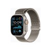 Apple Watch Ultra 2 GPS + Cellular 49mm Natural Titanium Case with Natural Titanium Milanese Loop - S
