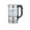 Severin WK 3458 electric kettle 0.5 L 1100 W Black, Transparent
