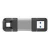 Silicon Power Dual USB Drive | Mobile C51 | 128 GB | USB Type-A and USB Type-C | Silver