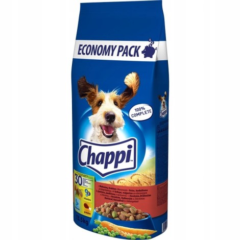 CHAPPI with beef, poultry and vegetables - dry dog food - 13,5kg