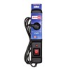 Activejet COMBO 3GN 1,5M black power strip with cord