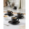 Set of 4 cups BIALETTI PERFETTO MOKA Porcelain 4x 75 ml Black