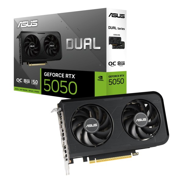 Graphics Card|ASUS|NVIDIA GeForce RTX 5050|8 GB|GDDR6|128 ...