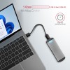 AXAGON EEM2-SA USB micro-B 3.2 Gen 1 - M.2 SATA SSD screwless RIBBED box