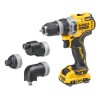 DeWALT DCD703L2T-QW drill 1500 RPM Keyless 900 g Black, Yellow