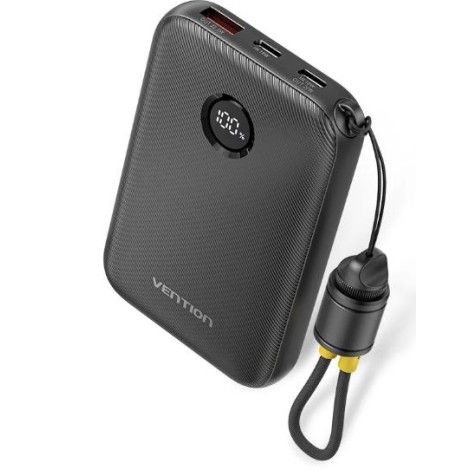 POWER BANK USB 10000MAH 22.5W/BLACK FKAB0-C VENTION