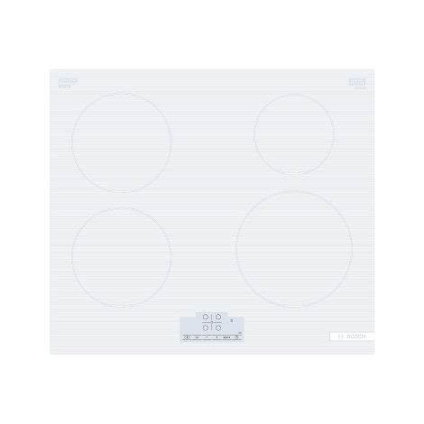 Bosch | Hob | PUE612BB1J | Induction | Number of burners/cooking zones 4 | Touch | Timer | White