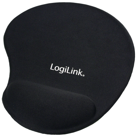 Mousepad with Gel Wrist Rest Support, | Logilink | ID0027 | Black