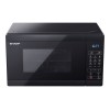 Sharp | Microwave Oven with Grill | YC-MG02E-B | Free standing | 800 W | Grill | Black