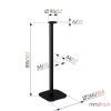 SFS 4113 Sonos speaker standfor Era 100 (black) | Vogels