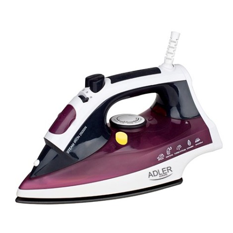 Iron | Adler | AD 5022 | With cord | 2200 W | Purple/White