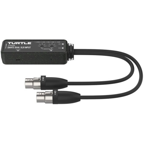 Turtle 2CH Analog XLR Input Dante Adapter - Adapter Dante