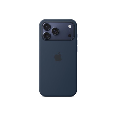 Apple iPhone 17 Pro Max Silicone Case with MagSafe – Midnight | Apple