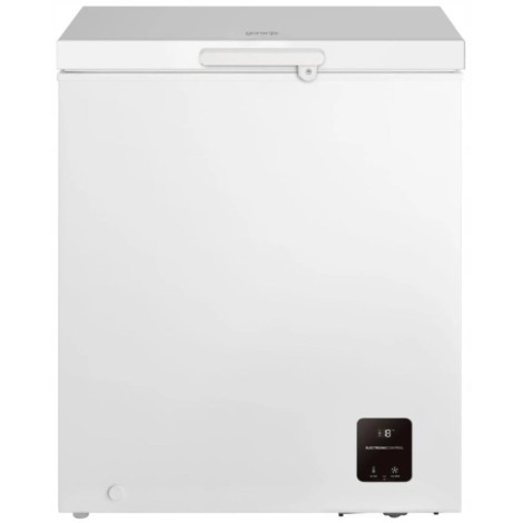 Gorenje | Freezer | FH14EAW | Energy efficiency class E | Chest | Free standing | Height 85.4 cm | Total net capacity 142 L | White