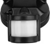 Maclean LED wall lamp, with PIR sensor, 20W, 1500lm, IP65, neutral white 4000K, black, MCE524 B