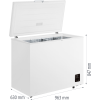 Gorenje Freezer | FH25EAW | Energy efficiency class E | Chest | Free standing | Height 84.7 cm | Total net capacity 248 L | White