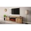 RTV GRANERO + fireplace cabinet 200x56.7x35 oak wotan